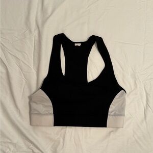 Fabletics Black and White Sports Bra